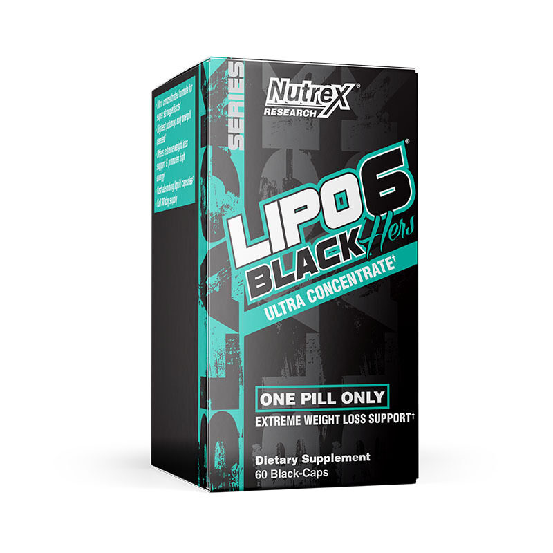 

NUTREX RESEARCH LIPO-6 BLACK HERS UC ONE PILL ONLY WOMENS FAT BURNER 60 CAPS