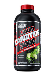 Nutrex Liquid Carnitine 3000 Diet Support & Endurance Dietary Supplement, Green Apple, 480ml