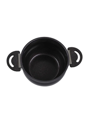 Life Smile 3-Piece 26cm Aluminium Cookware Set with Stock Pot & Steamer, LIFEP9S-26, Black
