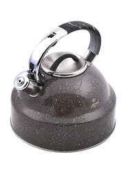 Life Smile 5L Stainless Steel Whistling Kettle, Dark Grey/Silver