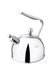 Life Smile 2.5L Stainless Steel Whistling Kettle, TK1-1, Silver