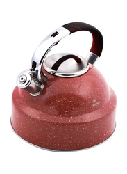 Life Smile 5L Stainless Steel Whistling Kettle, TK3-9R, Red/Silver
