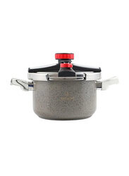 Life Smile 8 Ltr Stainless Steel Pressure Cooker, ZDS-8M-A, Grey/Silver