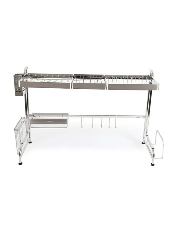 

Life Smile Stainless Steel Kitchen Organizer, 93.7 x 32.9 x 55.5cm, Silver