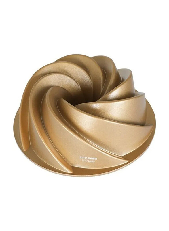 

Life Smile 24cm Classic Cake Pan, 24x24x10cm, Gold
