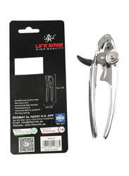 Life Smile 15.5cm Zinc Alloy Tin Can Opener, Silver