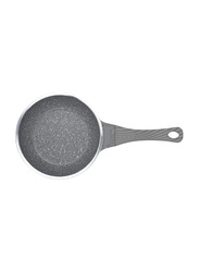 Life Smile 14cm Aluminium Non-Stick Round Mini Frying Pan with Lid, P7F14C, Grey