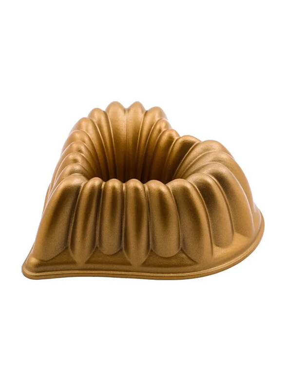 

Life Smile Heart Shaped Cake Mould, NCK-60, Gold