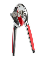 Life Smile Tin Can Opener, Red/Silver
