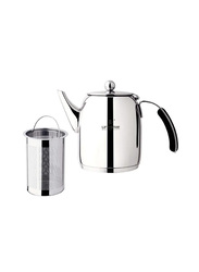 Life Smile 1.5L Stainless Steel Kettle with Infuser, Silver