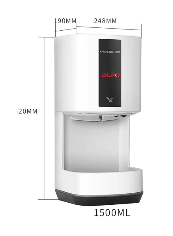 MatrixoOn Touch-Less Dispenser 1500ml Capacity, White