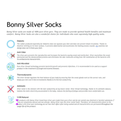 Silver Diabetic Socks - Full Protection