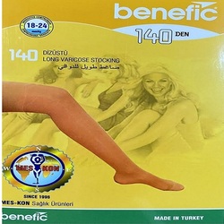 LONG VARICOSE STOCKING  OPEN TOE  18-24 mmHg / Compression Stocking  ( Long Elastic Socks )