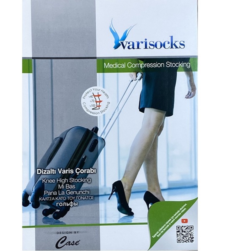 Infragenual Opened Toe  Stocking  , Short compression stockings o for varicose veins 22-34 mmHg ( Knee Short Stocking ) Socks