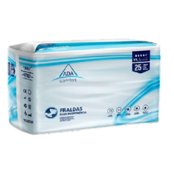 ADA Comfort - Hospital Line   Adult Diaper - Size : Medium   ( 80 - 125 CM )  25 Pieces