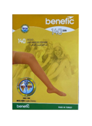 Benefic Medical Compression Stocking, 25-35 mmHg, Size L, Beige