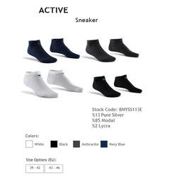 Bonny Silver ACTIVE   Sneaker Socks