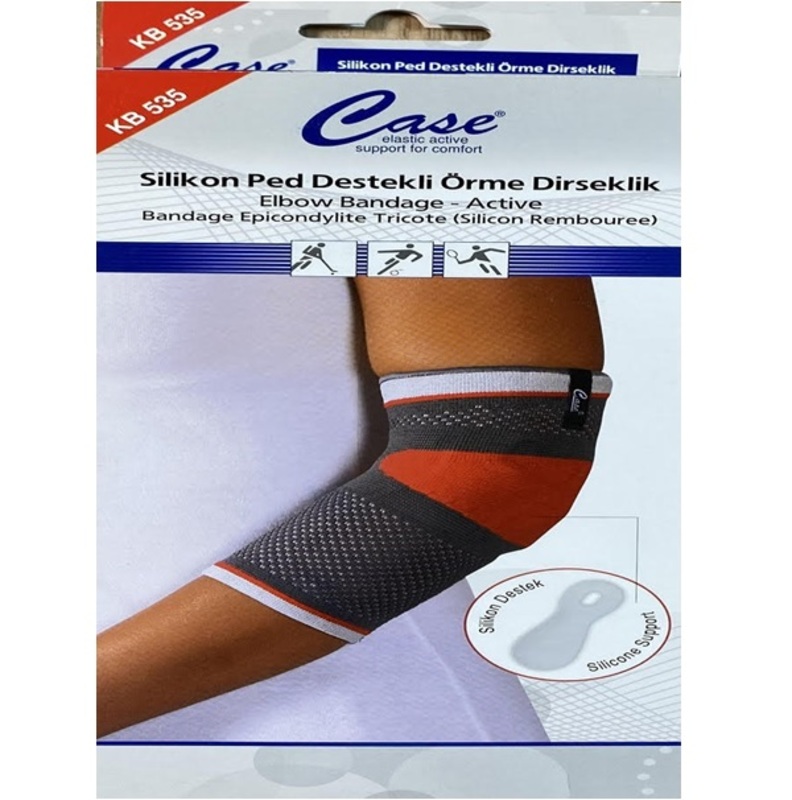 Knit Tennis Player Elbow Bandage (Silicone Padded)