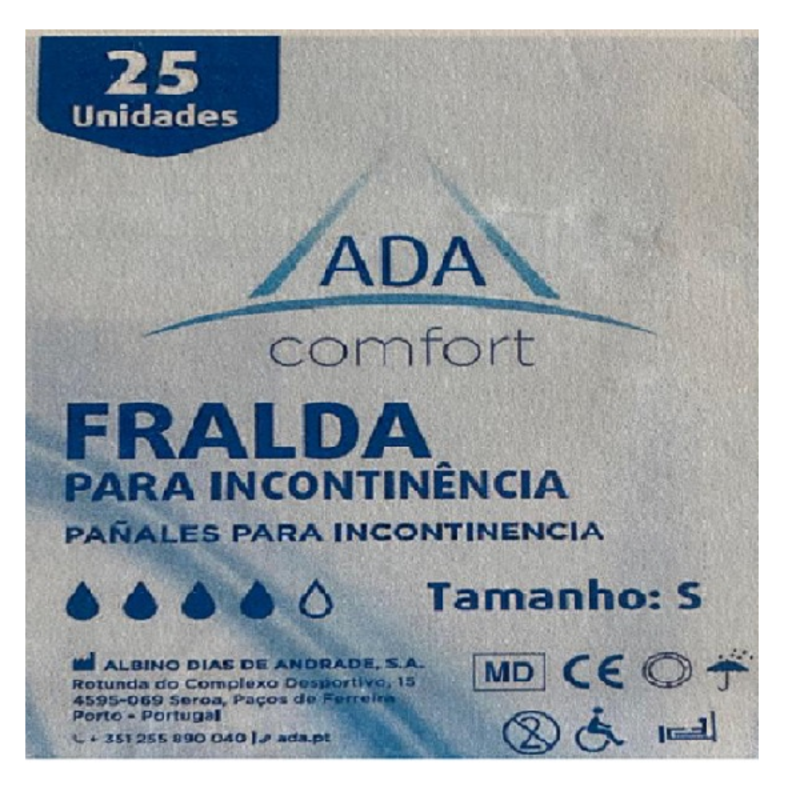 ADA Comfort - Standard Adult Diaper - Size:  Small ,  25 Pieces