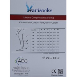 Pantyhose Opened Toe Stocking , Compression socks ( Pantyhose ) for varicose veins, long length, Open Toe the front,   22-34 mmHg