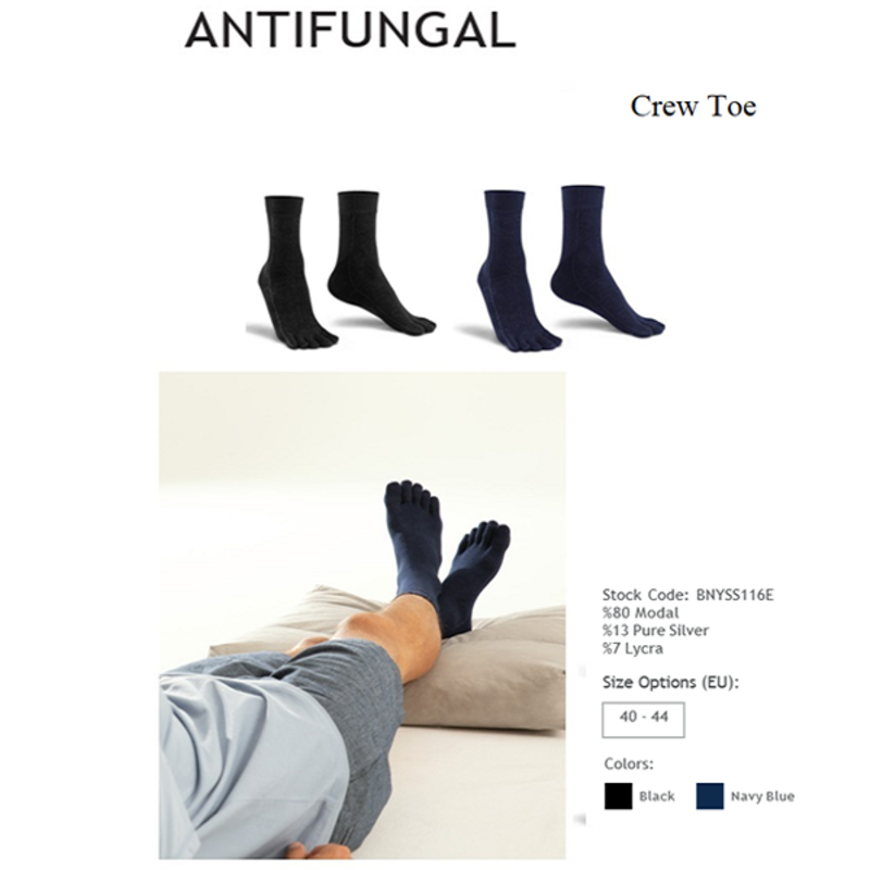 Antifungal - Crew Toe  Socks