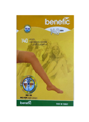 Benefic Medical Compression Stocking, 18-24 mmHg, Size L, Beige