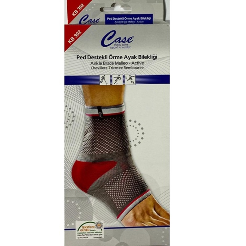 Pad Supported Knitted Ankle Support