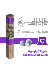 Mood Espresso Organic Colombian Nespresso Biodegradable Capsules Coffee, 10 Capsules