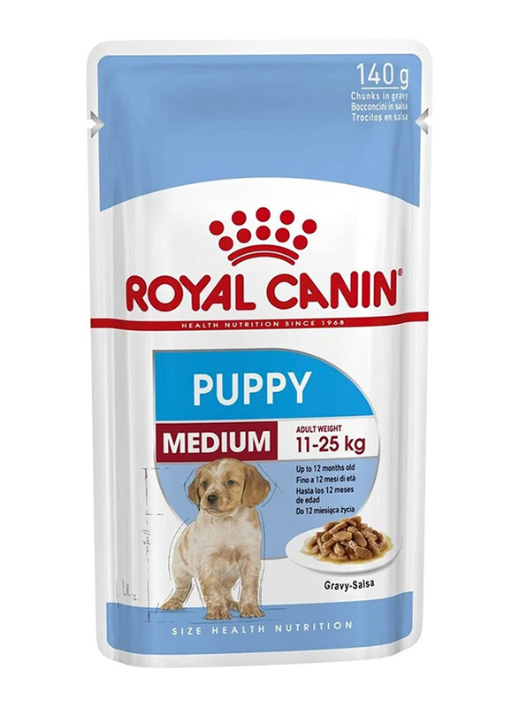 

Royal Canin Size Health Nutrition Medium Puppy Dog Wet Food, 10 x 140g