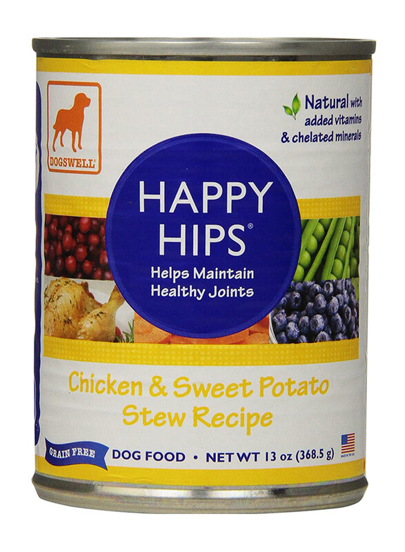 

Dogswell Wet Dog Food Happy Hips Chicken Recipe Wet Dog Food, 368.5g