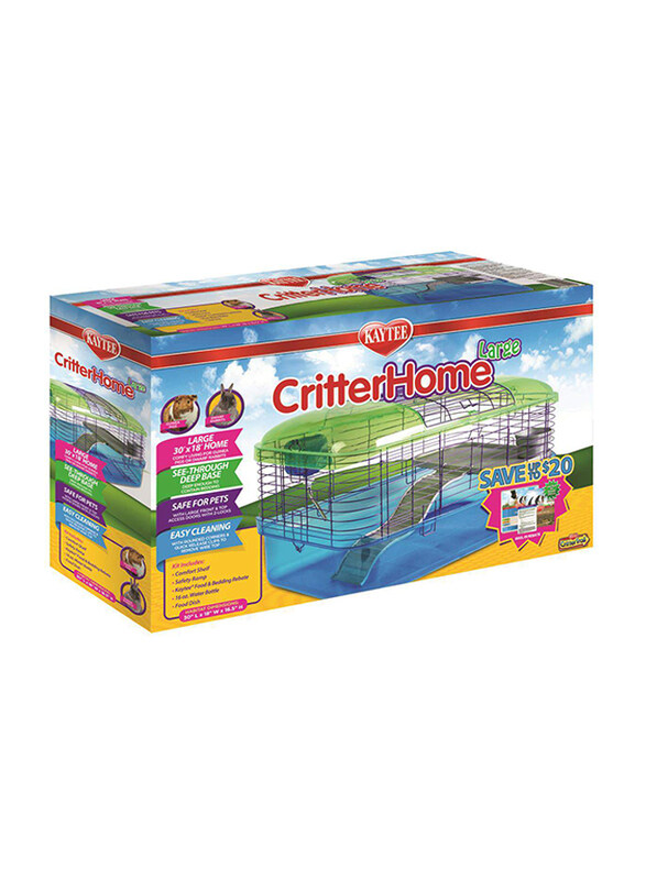 

Kaytee Critter Home Deluxe Habitat, Large, Multicolour