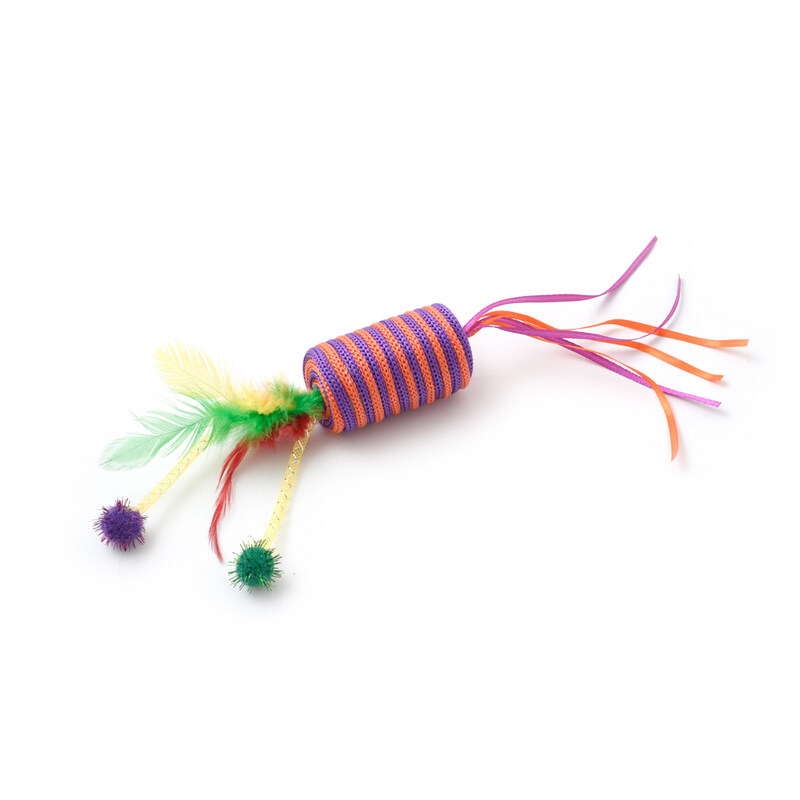 

Nutrapet Wild Catz Crazy Coil Fabric, Feature Cat Toy Multicolors