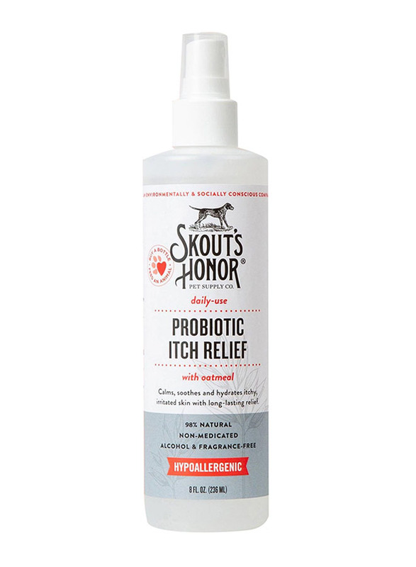 Skout's Honor Daily Use Probiotic Hypoallergenic Itch Relief, 236ml, White