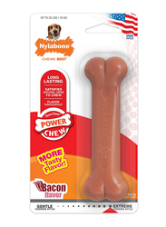 Nylabone Durachew Giant Bacon Bone Dog Chew Toy, Brown