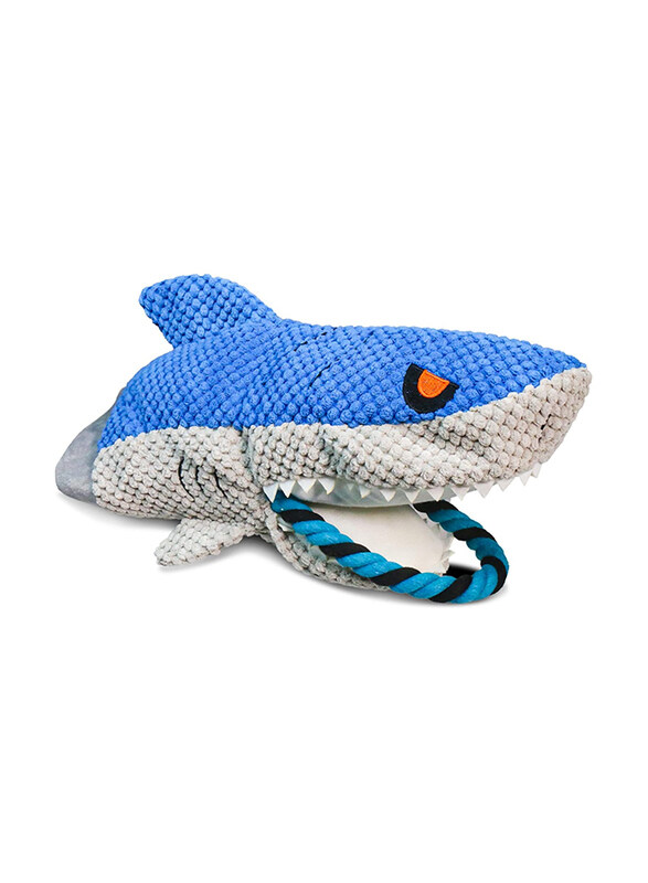 

Plush Pet Shark Dog Toy, Multicolour