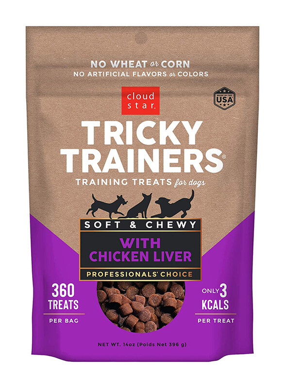 

Cloud Star Tricky Trainers Chewy Treats with Chicken Liver Dry Dog Food, 396g