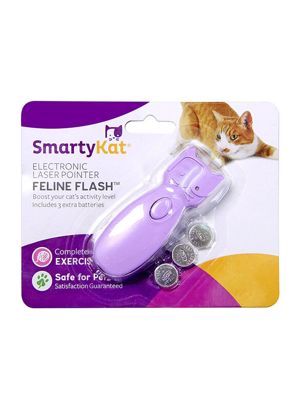 

Smartykat Feline Flash Electronic Laser Pointer Cat Toy, 3 Pieces, Multicolour