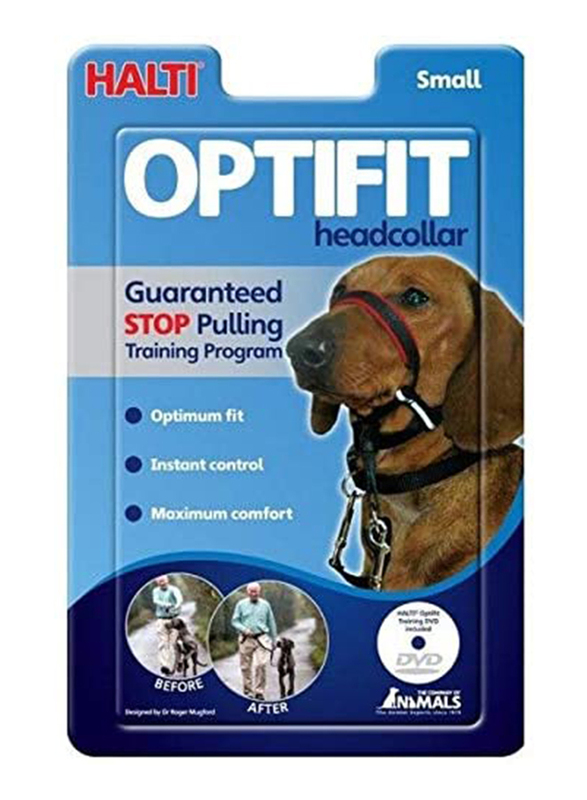 Company of Animals HO01 Halti Optifit Head Dog Collar, Small, Black