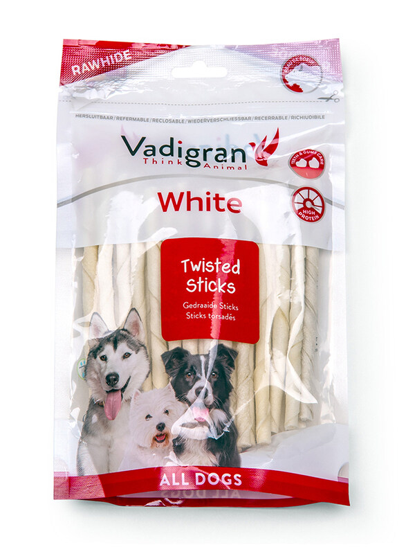 

Vadigran White Twisted Chewing Stick, 12.5cm x 6-7mm, 165g