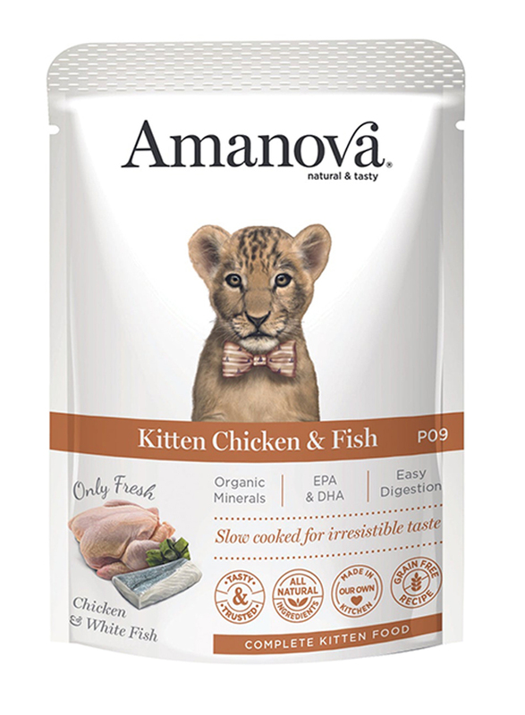 Amanova Wet Kitten Chicken & Fish, 85g