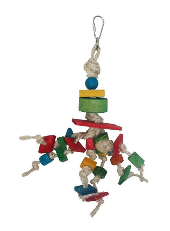 

Nutra Pet Hanging Bird Toy, 25 x 7cm, Multicolour