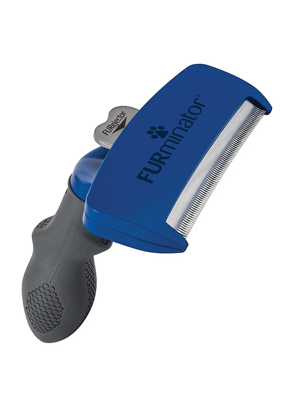 

Furminator Undercoat Deshedding Tool for Large Long Hair Dogs, Blue/Black