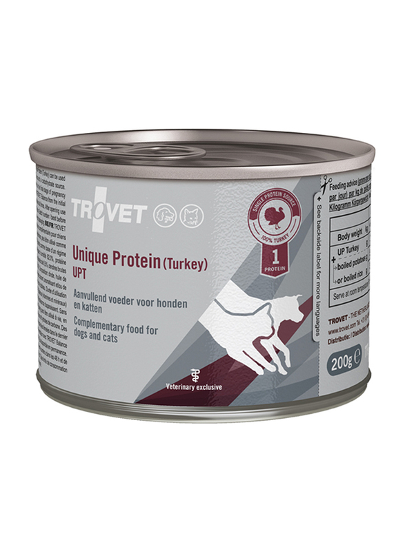 

Trovet Unique Protein Turkey Cat & Dog Wet Food, 200g