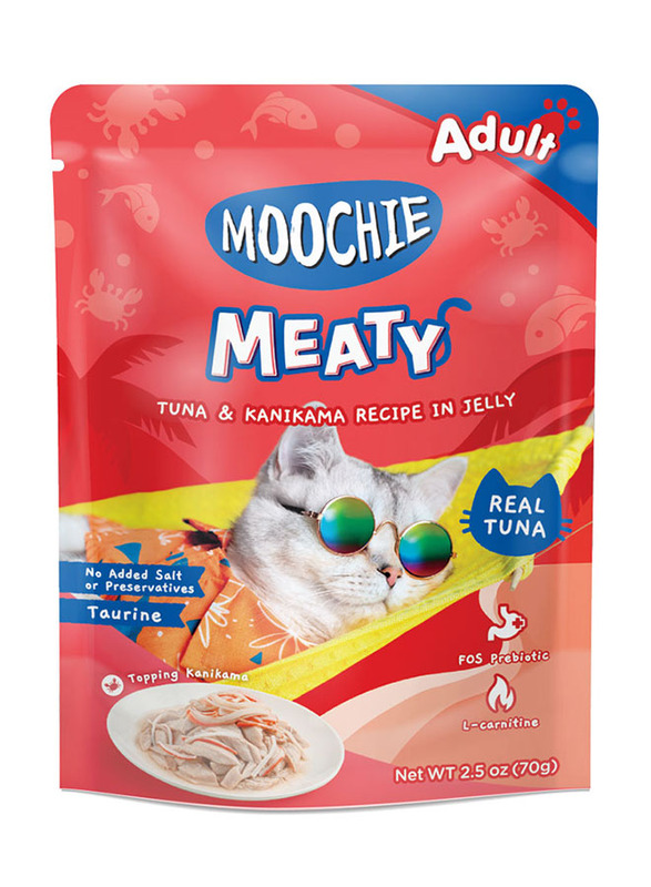 Moochie Tuna & Kanikama Recipe In Jelly Cat Wet Food, 12 x 70g