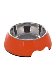 Nutrapet 160ml Melamine Round Bowl, Small, Orange