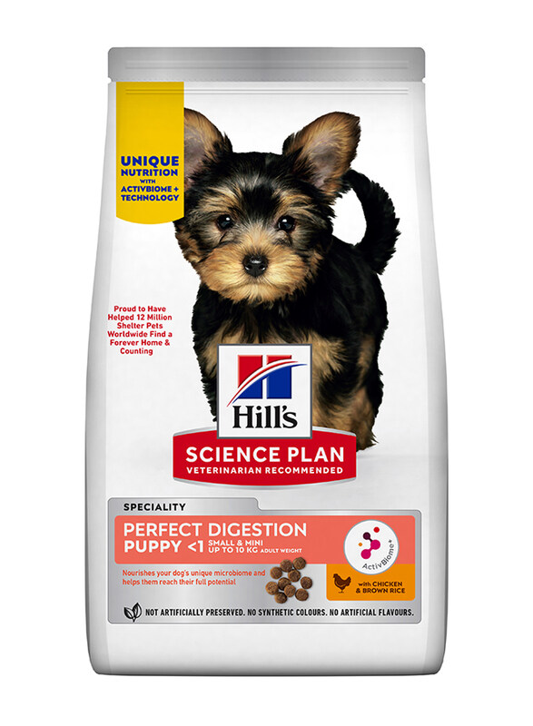 

Hill's Science Plan Perfect Digestion Small & Mini Puppy Dry Food with Chicken and Brown Rice, 3 Kg