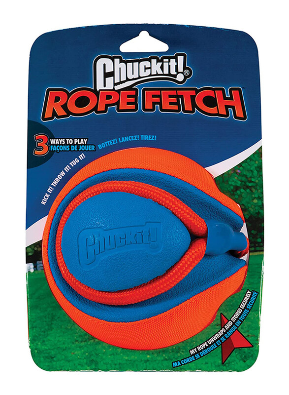 

Petmate Chuckit Rope Fetch Dog Toy, One Size, Orange
