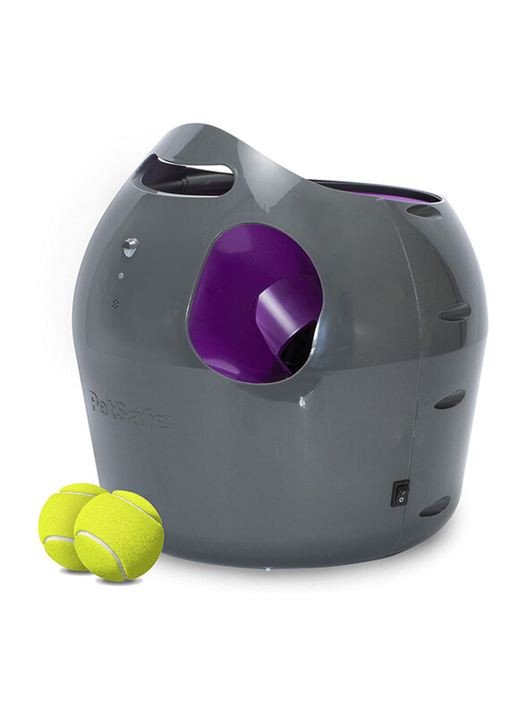 

Petsafe Automatic Tennis Ball Throwing Machine Dog Toy, Grey