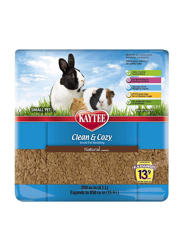 

Kaytee Clean & Cozy Natural Pet Bedding, Small, Brown