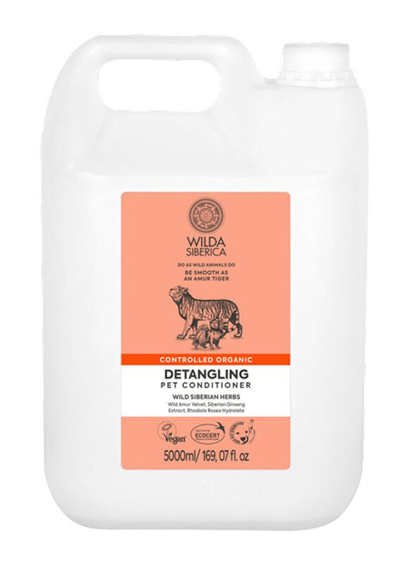 

Wilda Siberica Controlled Organic Detangling Dogs & Cats Conditioner, 5 Litres, White